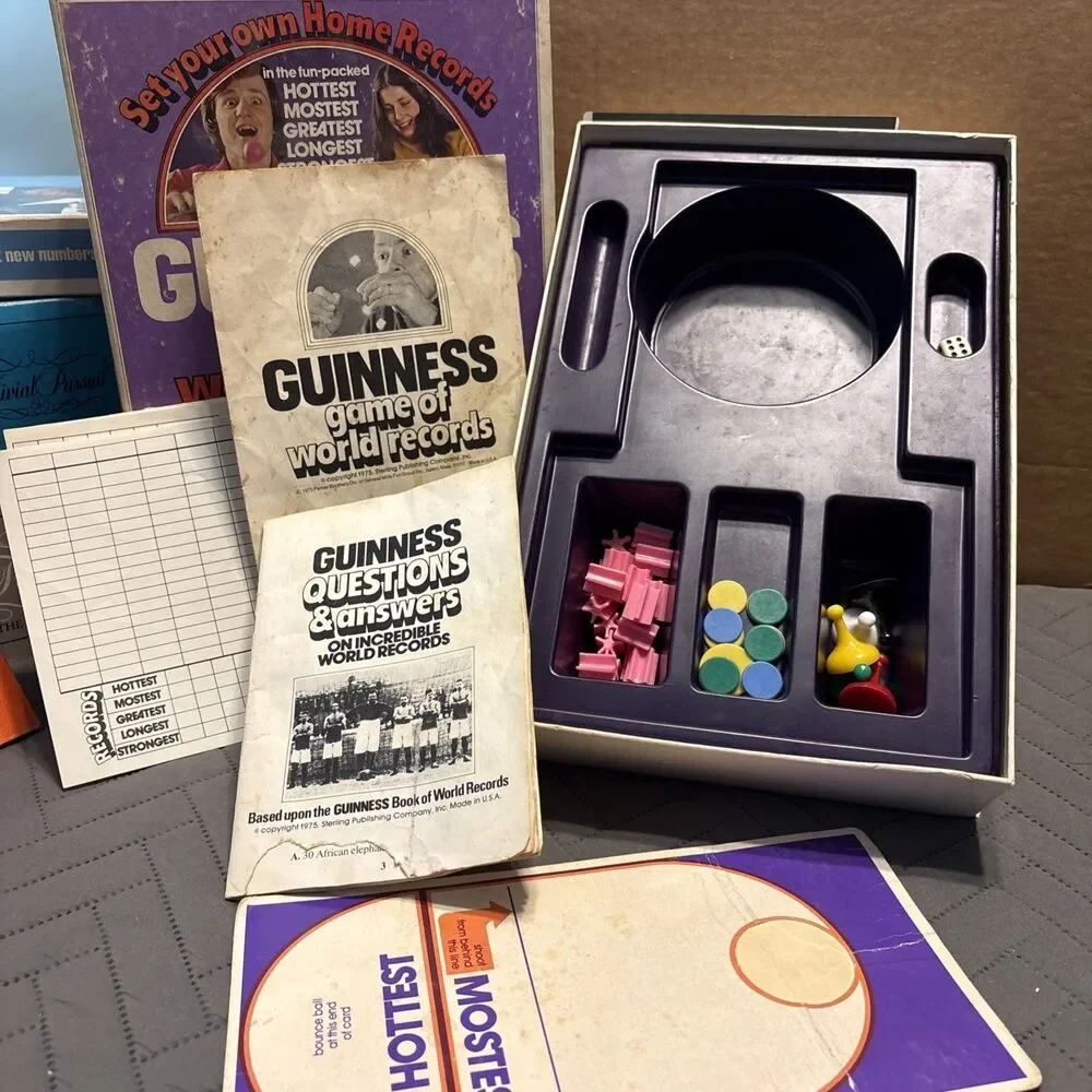 1975 Guinness Game Of World Records Board Game